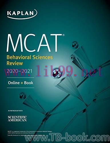 MCAT Behavioral Sciences Review 2020-2021 by Kaplan Test Prep 课本