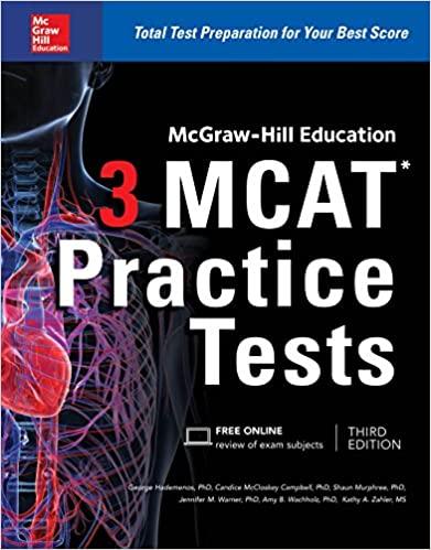 (PDF)McGraw-Hill Education 3 MCAT Practice Tests, Third Edition