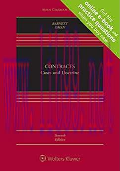[PDF]Contracts Cases and Doctrine 7th Edition(Aspen Casebook Series)