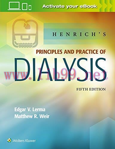 [AME]Henrich’s Principles and Practice of Dialysis, 5th edition (Original PDF)