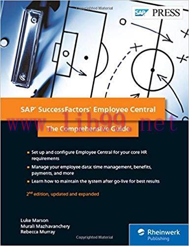 [PDF]SuccessFactors Employee Central: The Comprehensive Guide (2nd Edition) (SAP PRESS)
