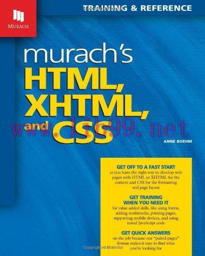 [FOX-Ebook]Murach's HTML, XHTML, and CSS
