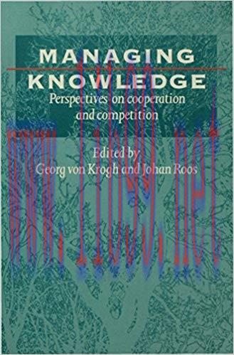 (PDF)Managing Knowledge: Perspectives on Cooperation and Competition 1st Edition