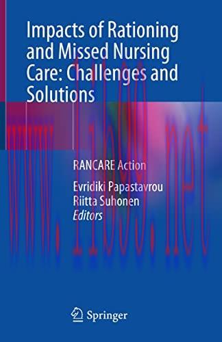 [AME]Impacts of Rationing and Missed Nursing Care: Challenges and Solutions: RANCARE Action (Or...