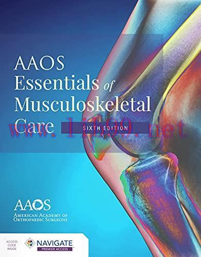 [AME]AAOS Essentials of Musculoskeletal Care, 6th Edition (Original PDF)