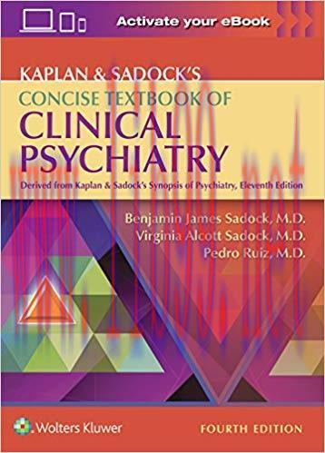[CHM]Kaplan and Sadock’s Concise Textbook of Clinical Psychiatry, 4e