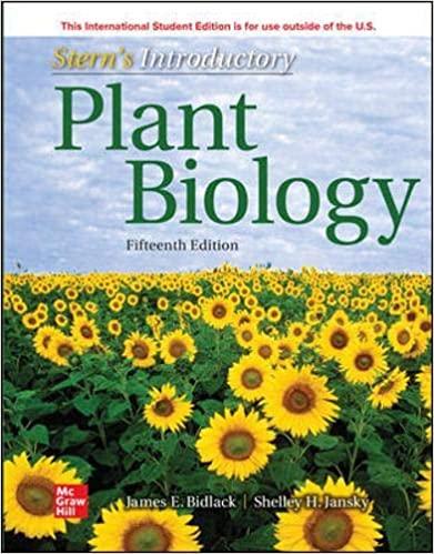 Stern’s Introductory Plant Biology 15th Edition