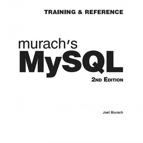 Murach's MySQL 2nd Edition