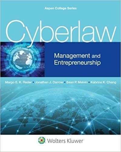 Cyberlaw Management and Entrepreneurship