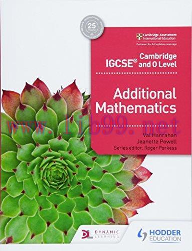[FOX-Ebook]Cambridge IGCSE and O Level Additional Mathematics