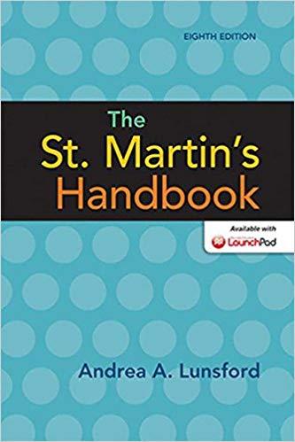 The St. Martin’s Handbook 8th Edition by Lunsford, Andrea
