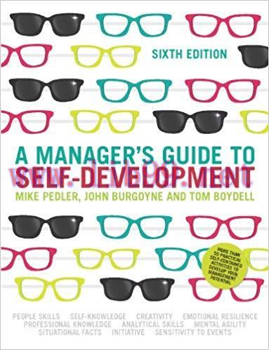 (PDF)A Manager’s Guide to Self Development (UK PROFESSIONAL BUSINESS Management / Business) 6th...