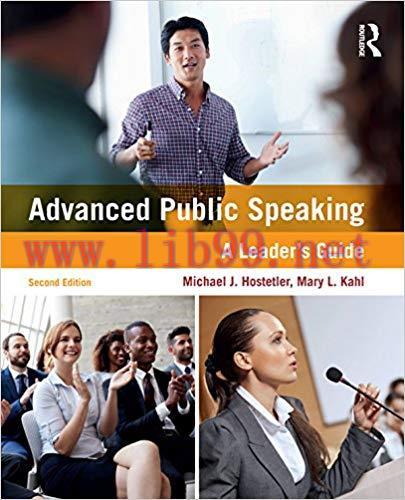 Advanced Public Speaking: A Leader’s Guide 2nd Edition,