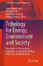 [PDF]Tribology for Energy, Environment and Society: Proceedings of International Conference on ...