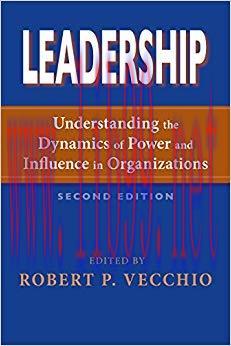 (PDF)Leadership: Understanding the Dynamics of Power and Influence in Organizations, Second Edi...
