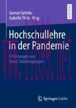 [PDF]Hochschullehre in der Pandemie: Erfahrungen aus Event-Studiengängen