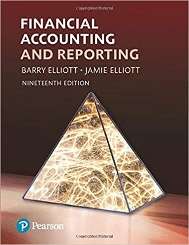 Financial Accounting and Reporting 19th Edition [Barry Elliott]