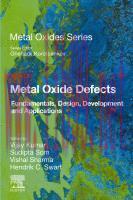 [PDF]Metal Oxide Defects