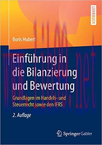 (PDF)Einführung in die Bilanzierung und Bewertung: Grundlagen im Handels- und Steuerrecht sowie...