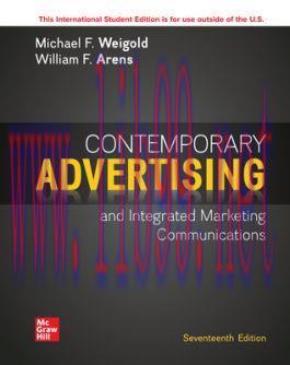 [PDF]ISE Ebook Contemporary Advertising and Integrated Marketing Communications 17th Edition [M...