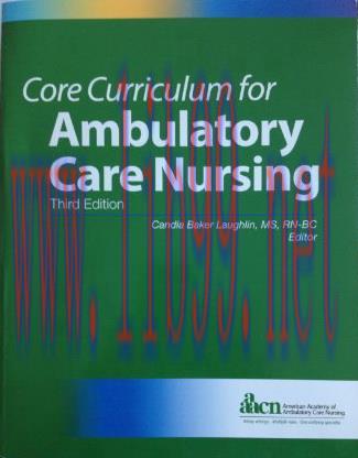 [AME]Core Curriculum for Ambulatory Care Nursing, 3rd Edition (Original PDF)