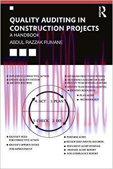 (PDF)Quality Auditing in Construction Projects: A Handbook 1st Edition