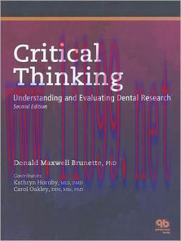 [AME]Critical Thinking: Understanding and Evaluating Dental Research, 2nd Edition
