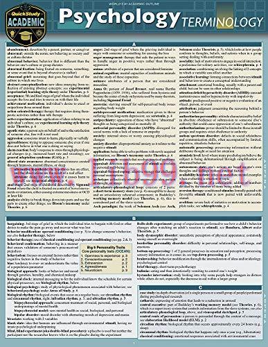 [FOX-Ebook]Psychology Terminology: a QuickStudy Laminated Reference Guide