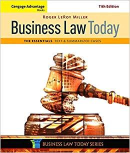 (Solution Manual)Business Law Today, The Essentials Text and Summarized Cases, 11th Edition.zip