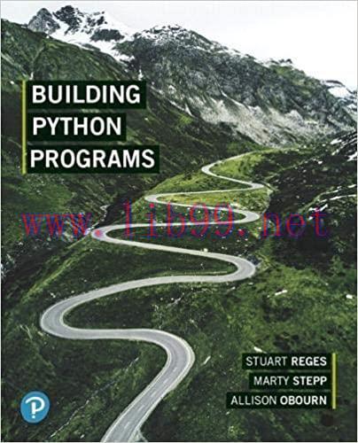 (PDF)Building Python Programs 1st Edition by Stuart Reges