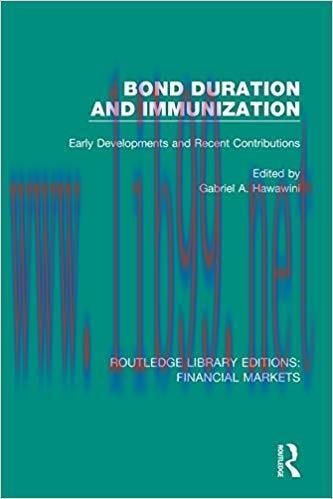 (PDF)Bond Duration and Immunization: Early Developments and Recent Contributions (Routledge Lib...