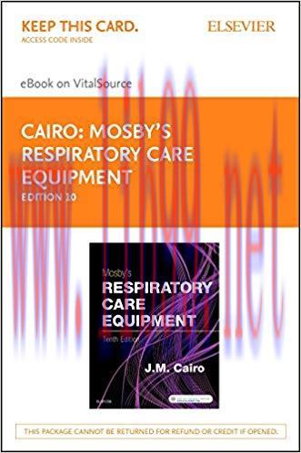 (PDF)Mosby’s Respiratory Care Equipment – E-Book 10th Edition