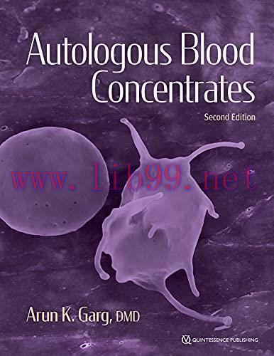 [AME]Autulogous Blood Concentrates, 2nd Edition (Original PDF)