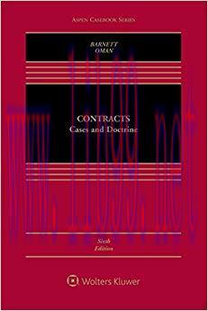 (PDF)Contracts: Cases and Doctrine (Aspen Casebook Series) 6th Edition