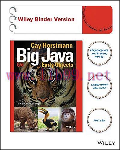 [FOX-Ebook]Big Java, Binder Ready Version: Early Objects, 6th Edition