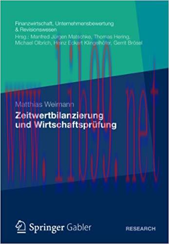 (PDF)Zeitwertbilanzierung und Wirtschaftsprüfung (Finanzwirtschaft, Unternehmensbewertung & Rev...