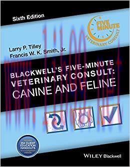(PDF)Blackwell’s Five-Minute Veterinary Consult: Canine and Feline 6th Edition