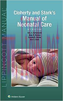 (PDF)Cloherty and Stark’s Manual of Neonatal Care 8th Edition