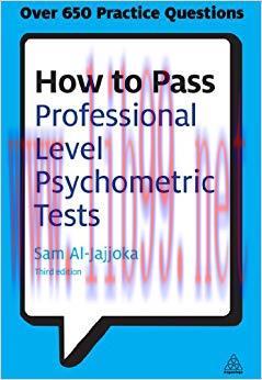 (PDF)How to Pass Professional Level Psychometric Tests: Challenging Practice Questions for Grad...