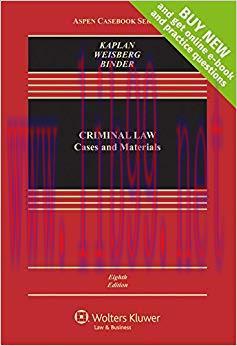 (PDF)Criminal Law: Cases and Materials (Aspen Casebook Series) 8th Edition