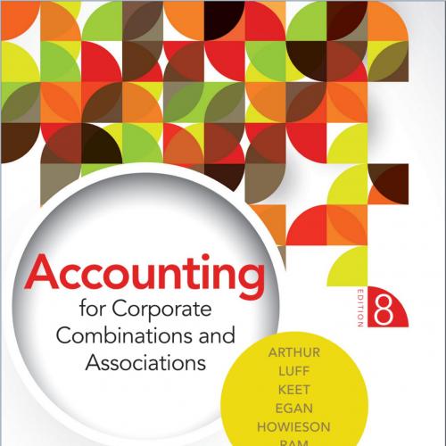 Accounting for Corporate Combinations and Associations 8th Edition