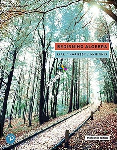Beginning Algebra 13th Edition [Margaret L. Lial]