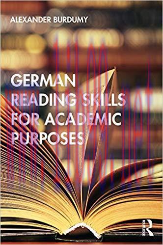 German Reading Skills for Academic Purposes 1st Edition,