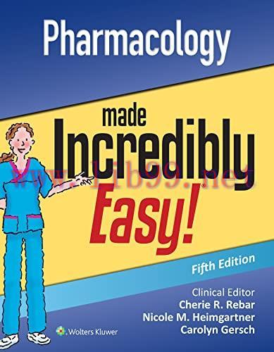 [AME]Pharmacology Made Incredibly Easy (Incredibly Easy! Series®), 5th Edition (EPUB + Converte...