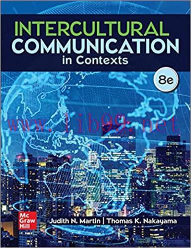 [PDF]ISE EBook Intercultural Communication in Contexts 8E [Judith N. Martin]