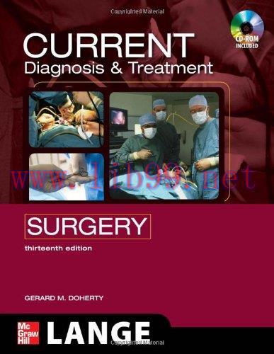 [AME]CURRENT Diagnosis and Treatment Surgery: Thirteenth Edition (LANGE CURRENT Series)