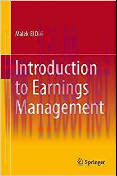(PDF)Introduction to Earnings Management 1st ed. 2018 Edition