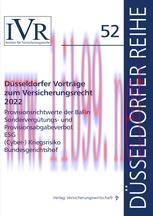 [PDF]Düsseldorfer Vorträge zum Versicherungsrecht 2022: Provisionsrichtwerte der BaFin, Sonderv...