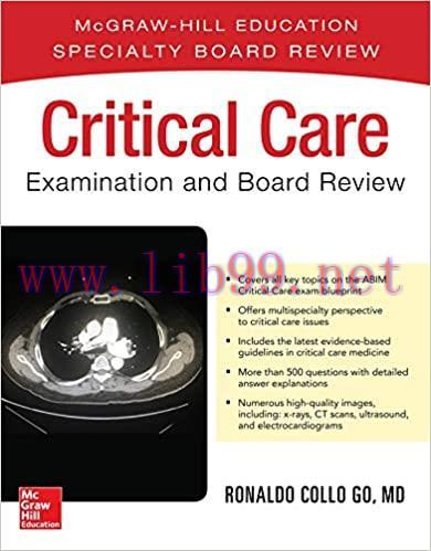 [AME]Critical Care Examination and Board Review 1st Edition (Original PDF From_ Publisher)