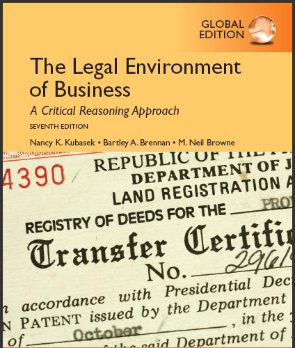 (Solution Manual)The Legal Environment of Business,7th Global Edition.zip